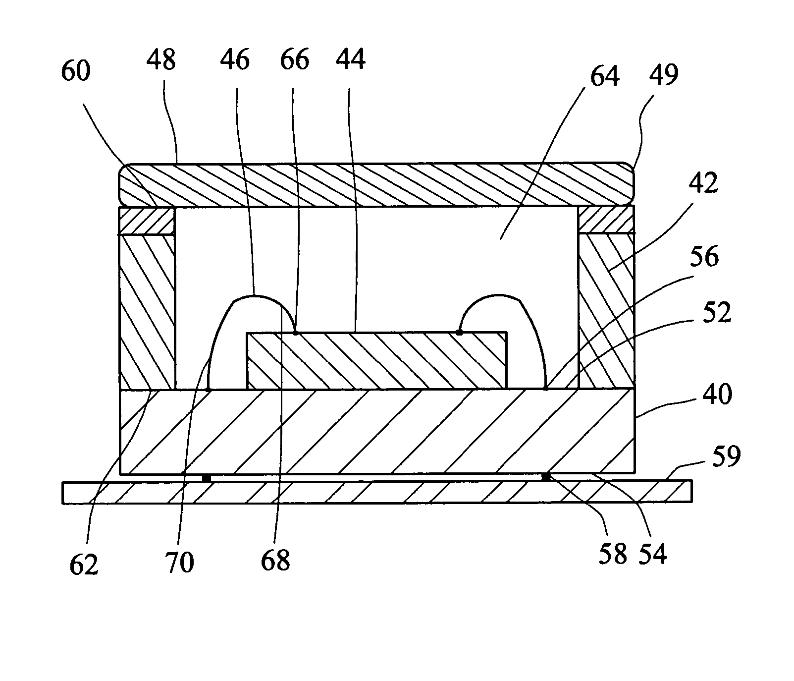 Image sensor having an improved transparent layer