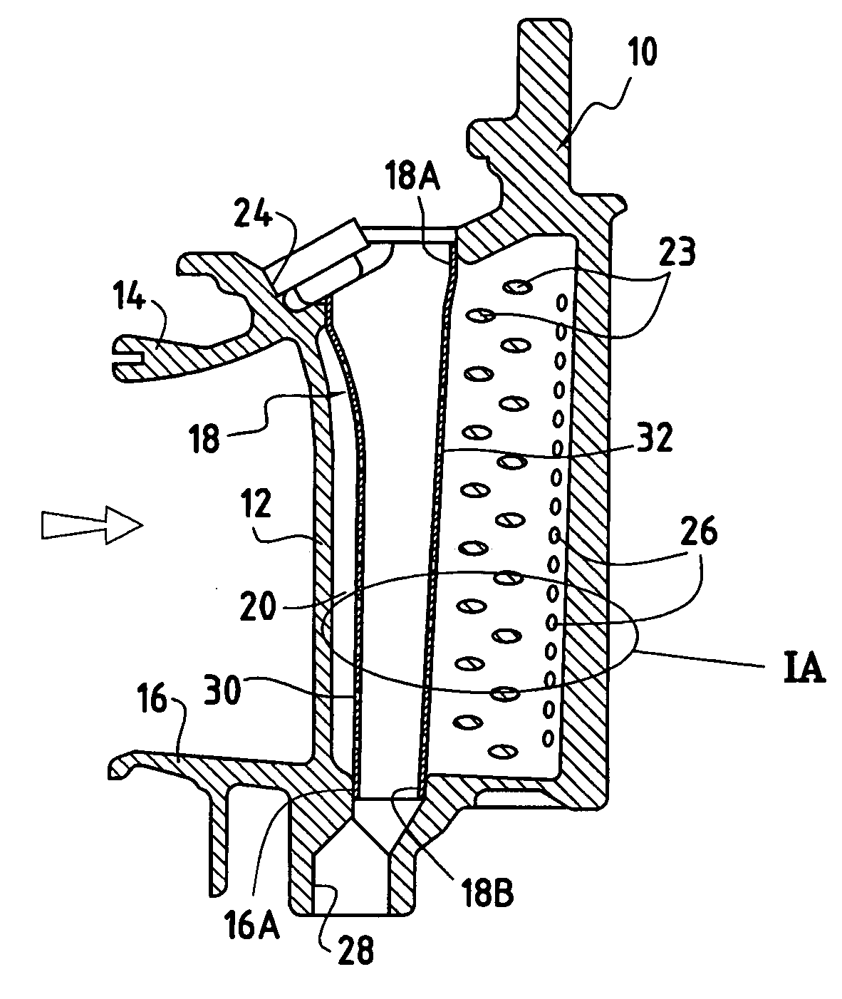 Stator turbine vane with improved cooling