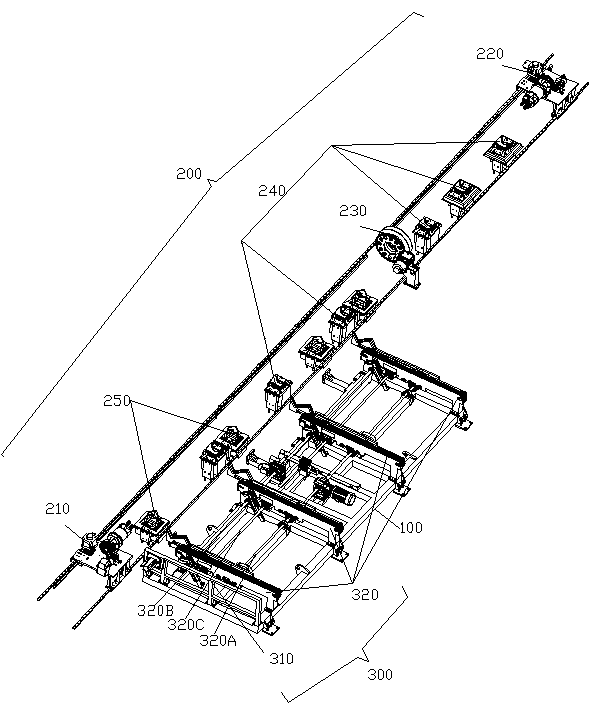 A pipe automatic feeding device