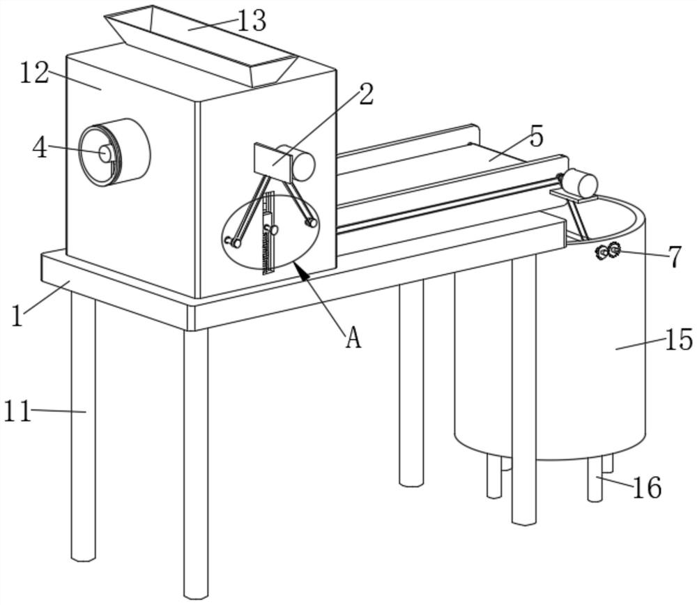 Double-color slub colored spun yarn production device