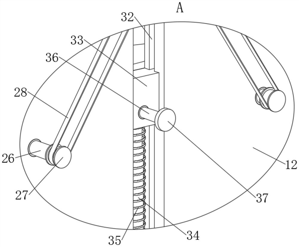 Double-color slub colored spun yarn production device