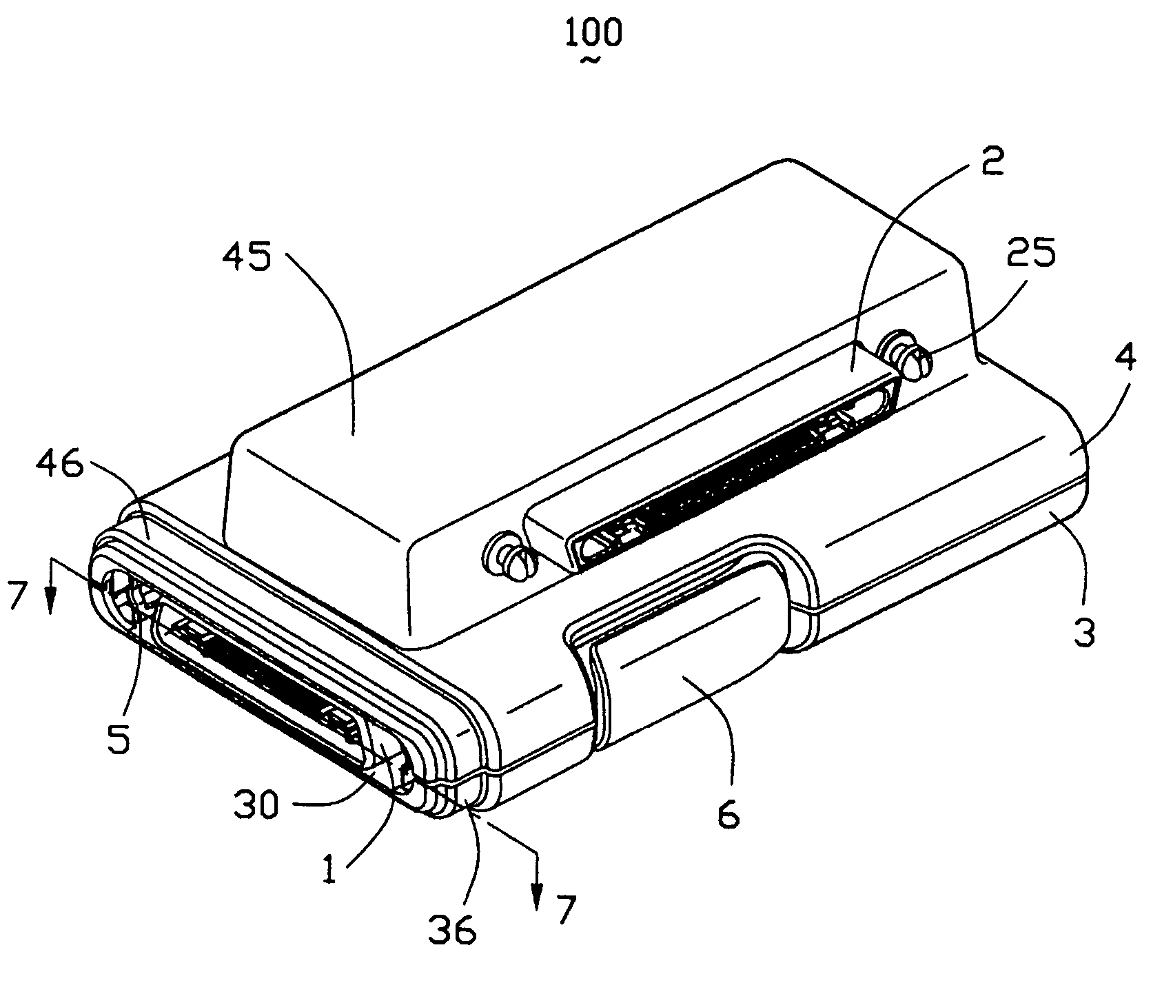 Interlocking member for an electrical connector