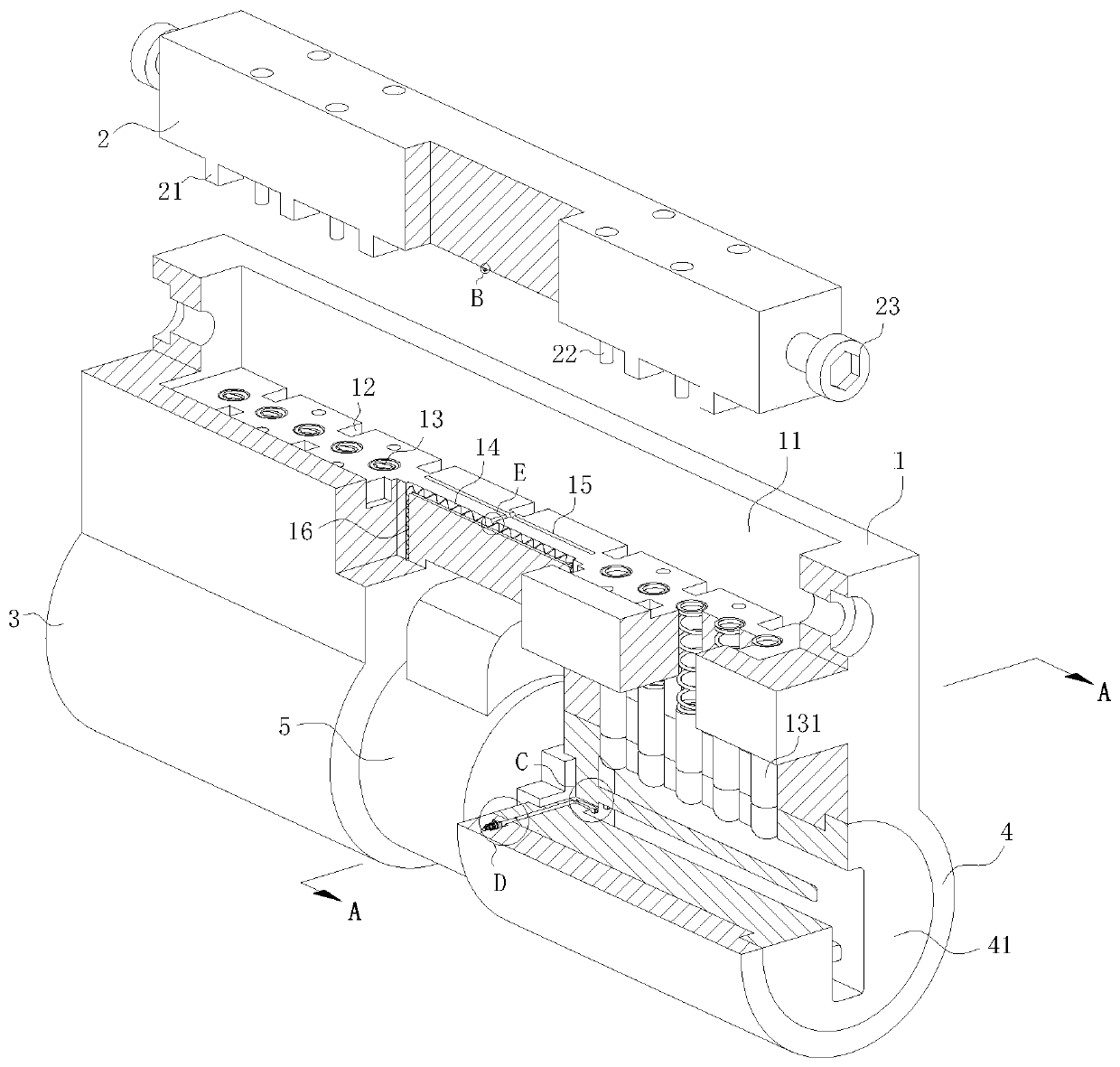 Anti-break mortice door lock head