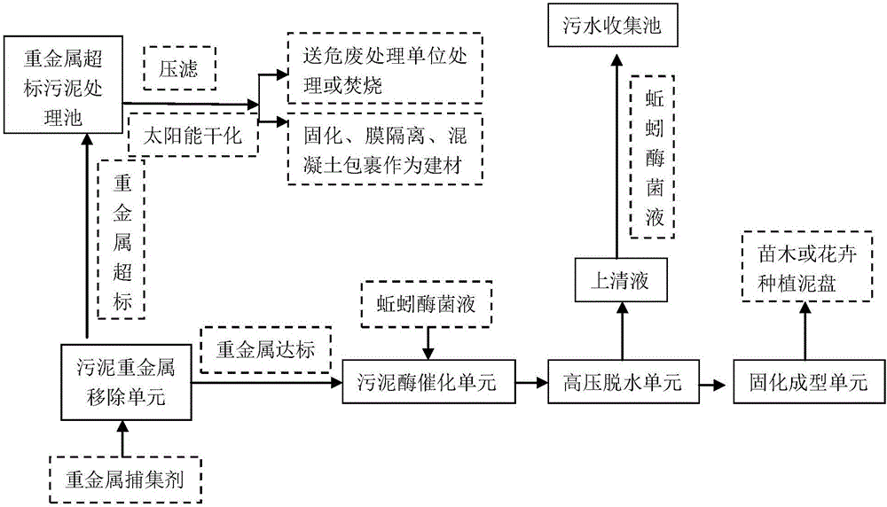 Odorless sludge advanced treatment method and system thereof