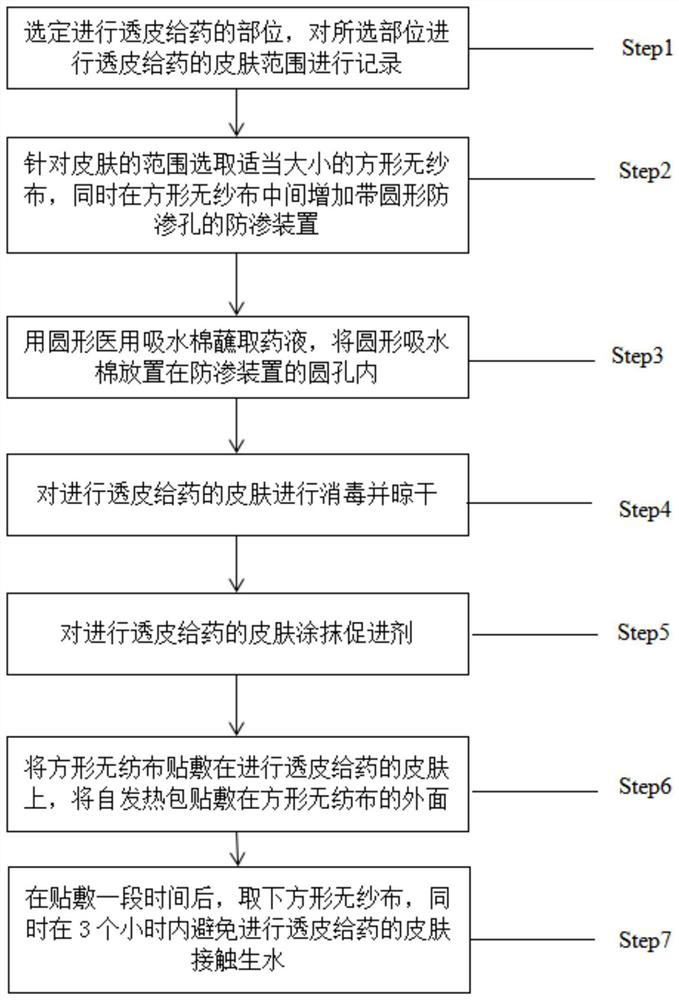 Transdermal treatment method for aged skin