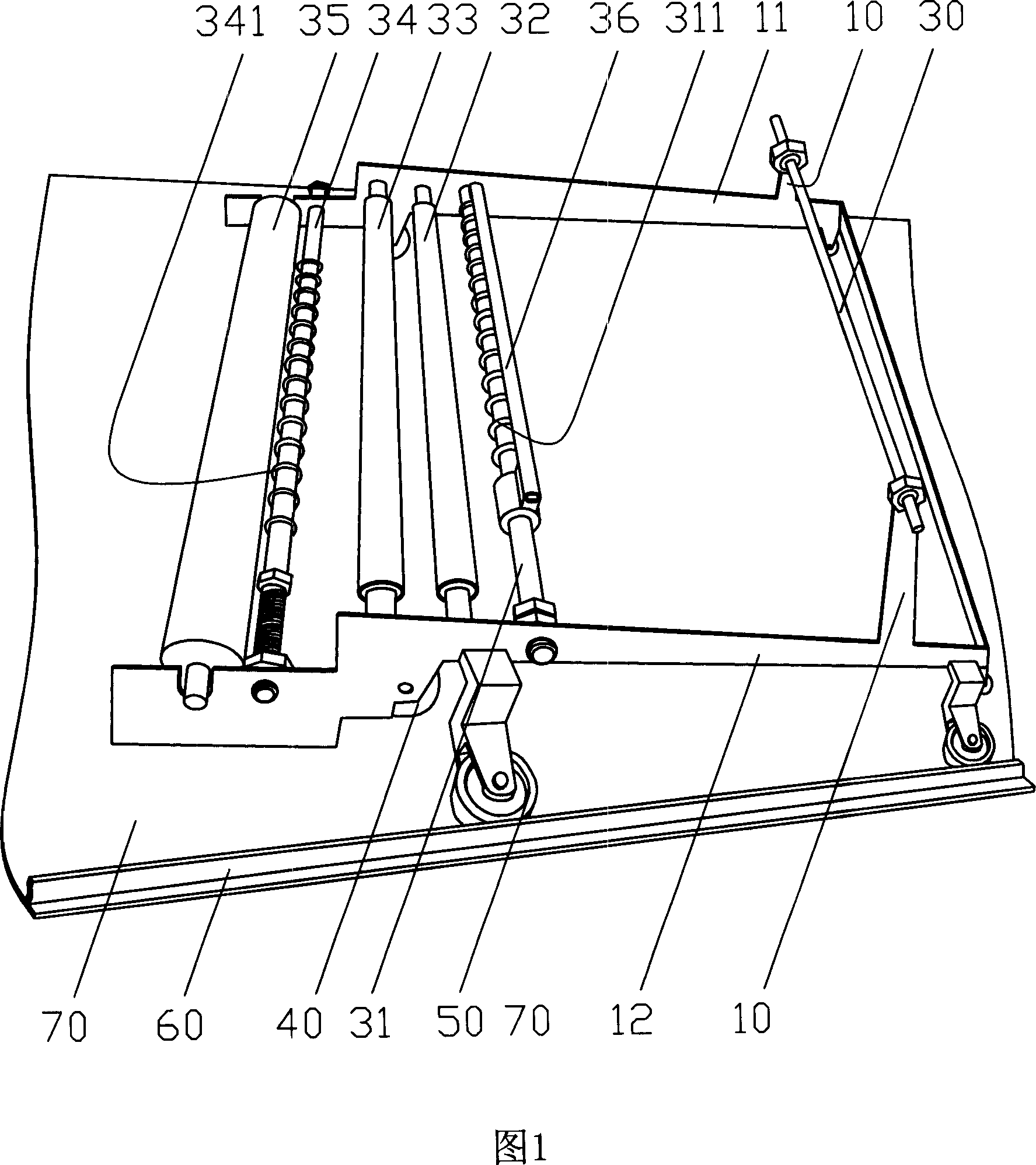 Semiautomatic ribbon sprealing machine and its spreading technology