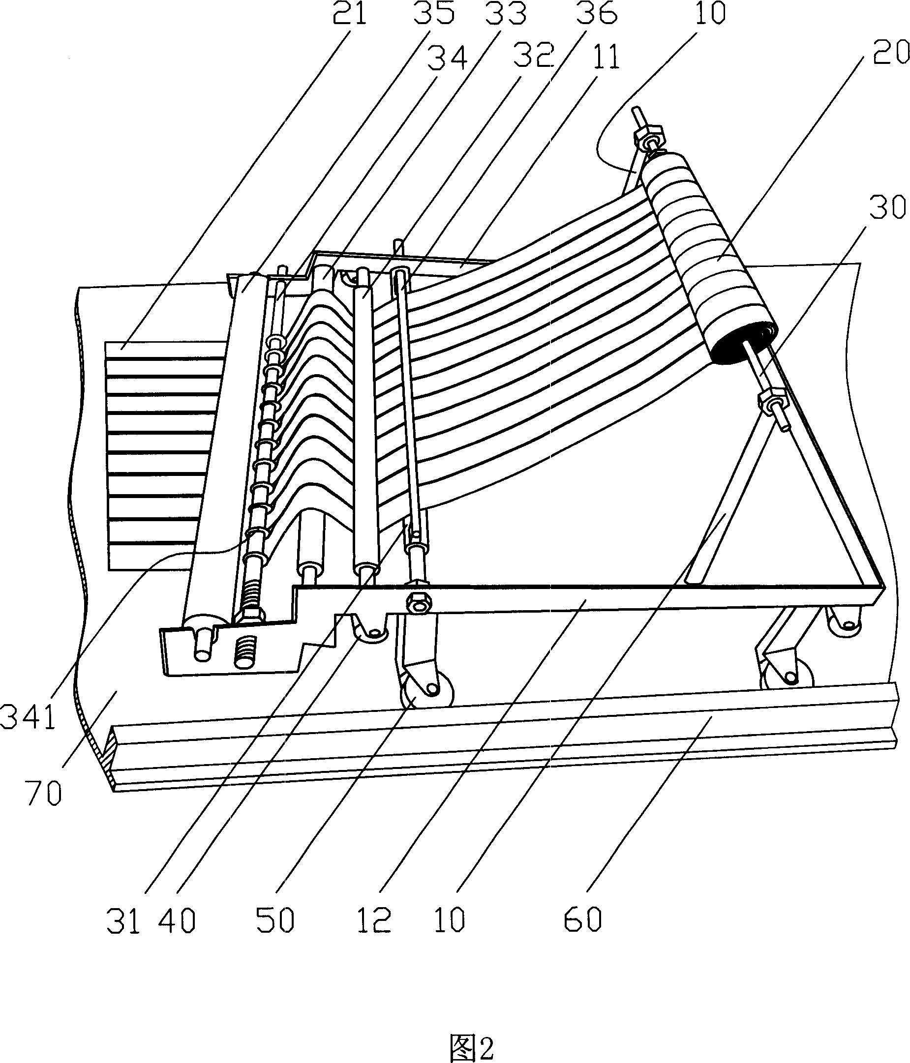 Semiautomatic ribbon sprealing machine and its spreading technology