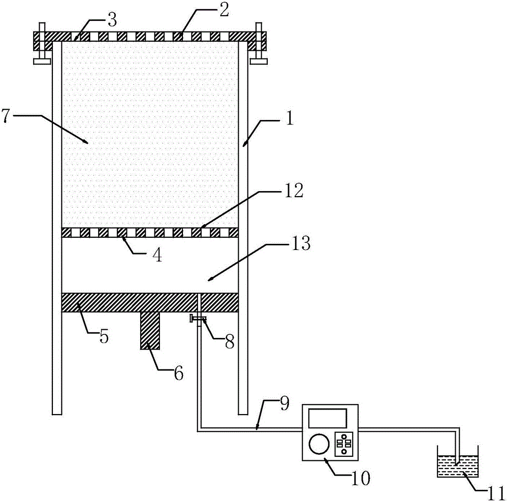 Microorganism-induction calcium-carbonate-deposition film laminating testing device and method