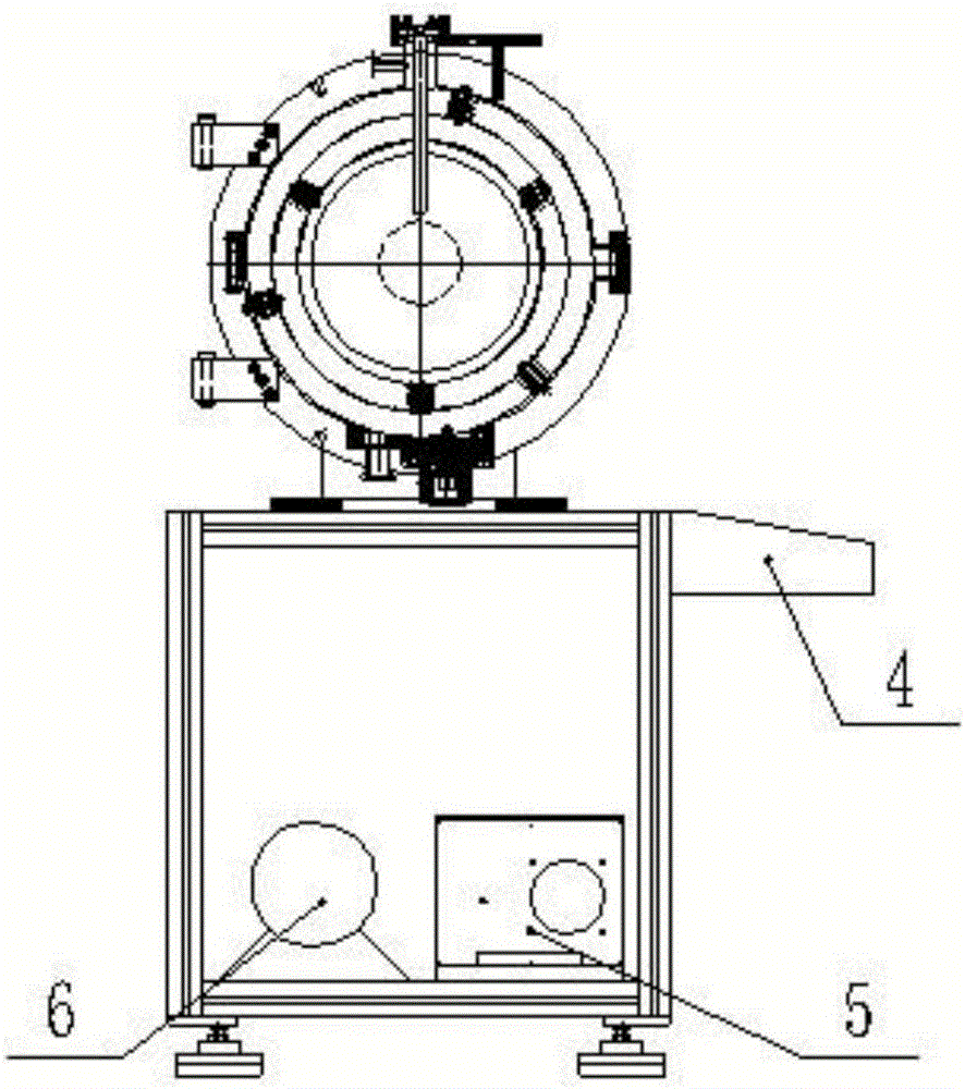 Electromagnetic wave propagation characteristic test device in low temperature plasma