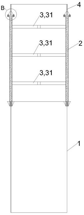 Construction method of large-diameter steel-concrete combined cylindrical structure