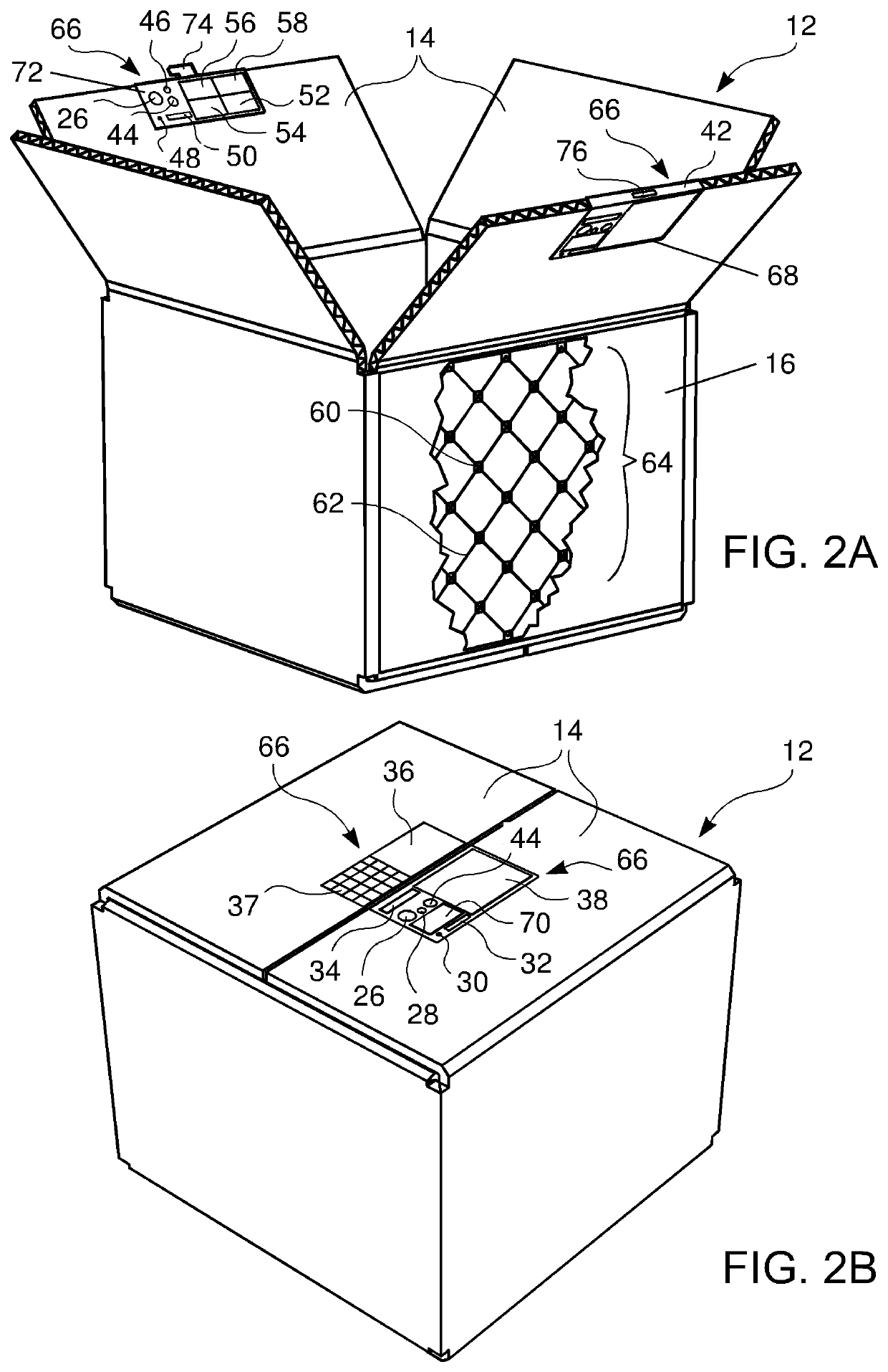 Shipping package tracking or monitoring system and method