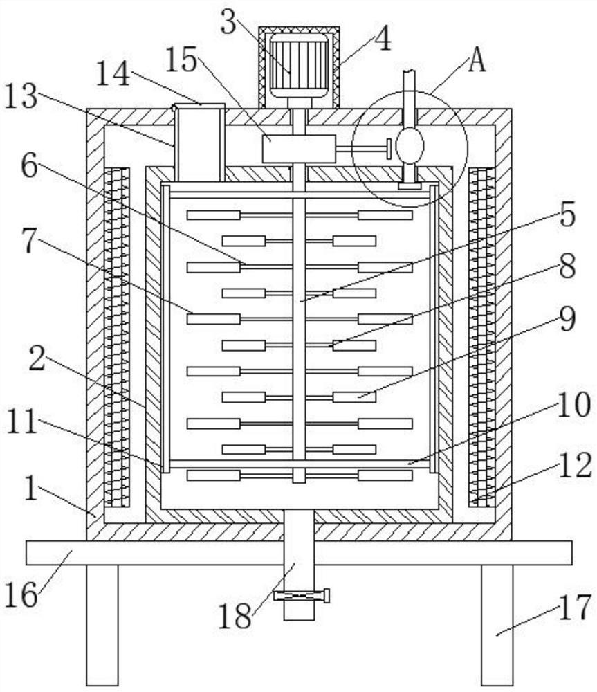 Continuous bio-fertilizer processing and fermenting device