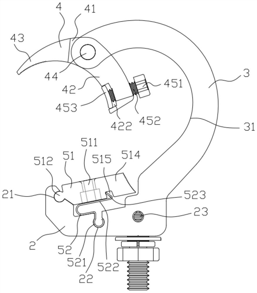 Quick self-locking hook