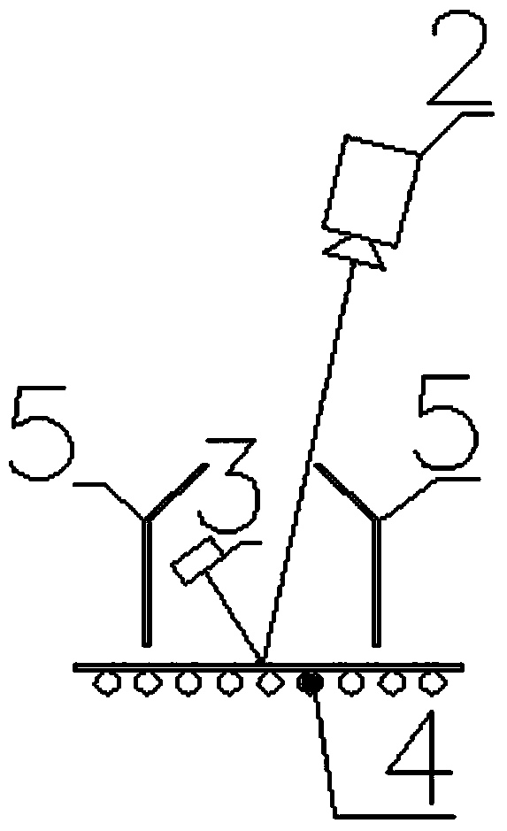 Glass plate width detection system based on machine vision