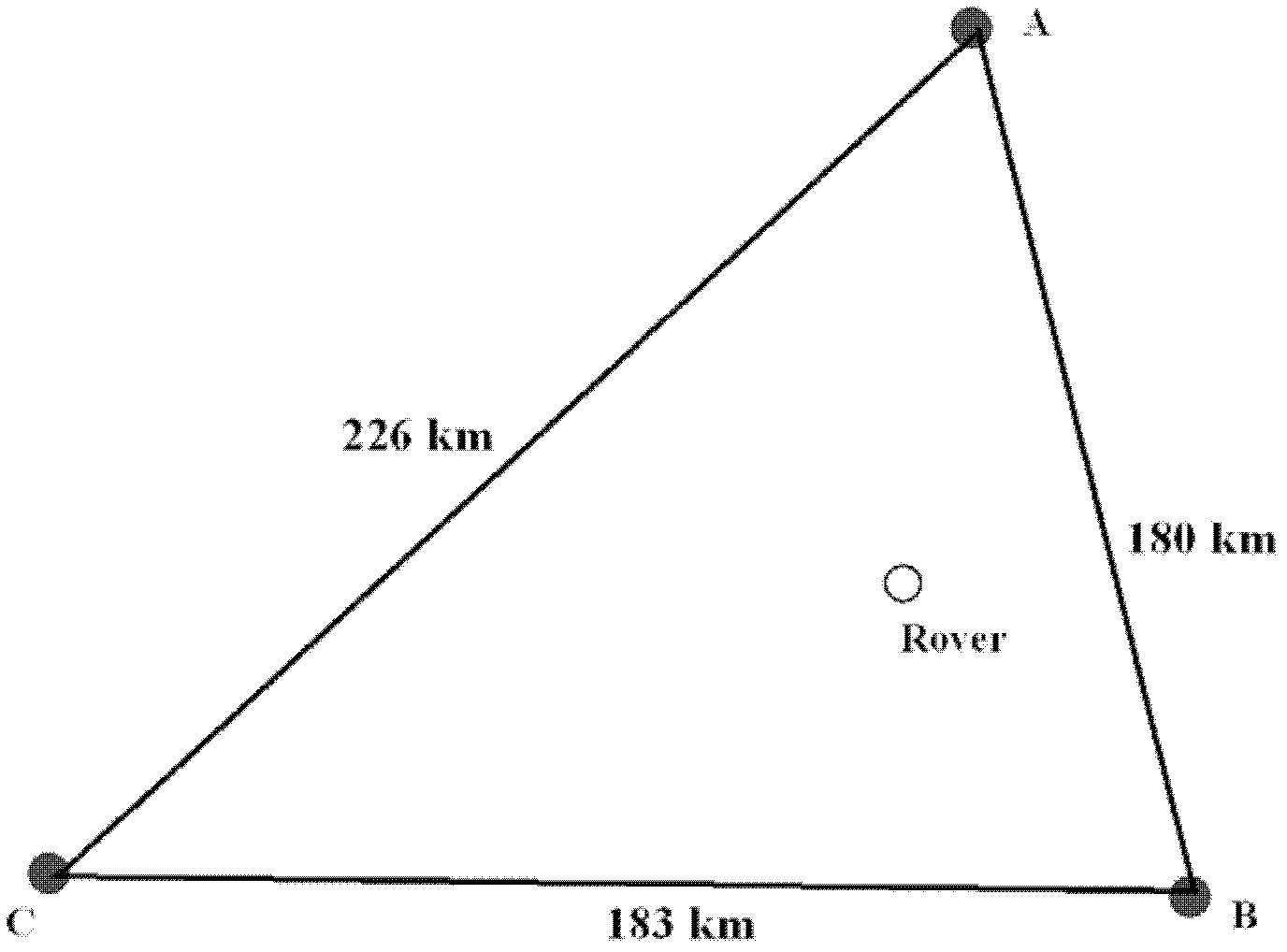 Satellite locating pseudorange difference method