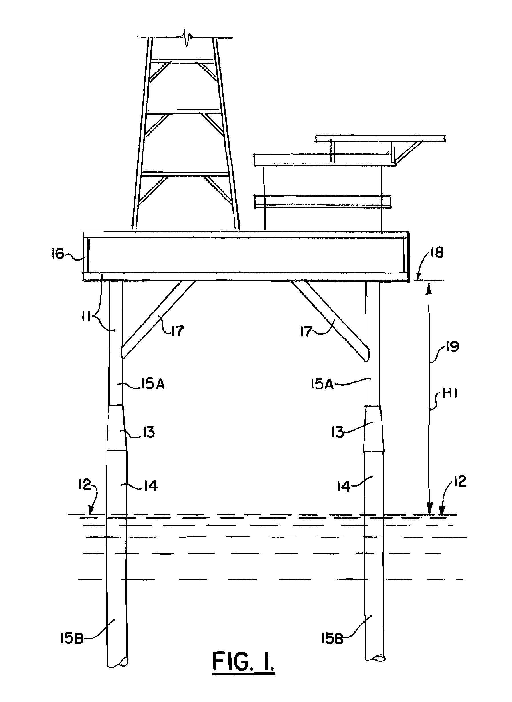 Method and apparatus for elevating a marine platform