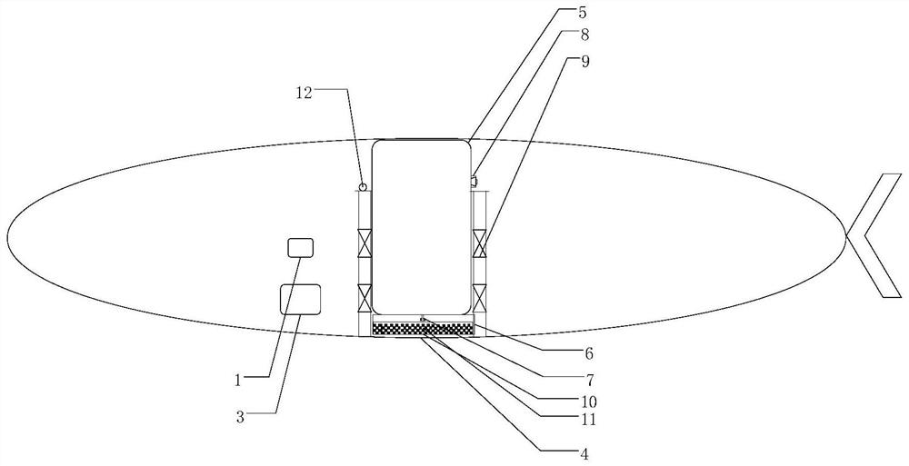 An emergency floating device for an underwater robot