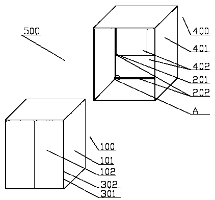 High-strength honeycomb strips box