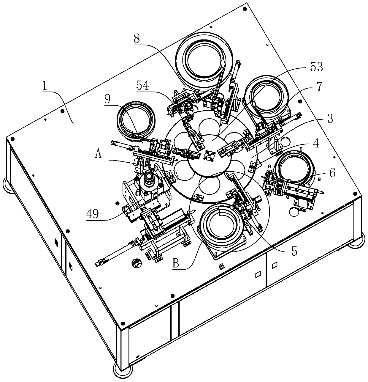 Assembling equipment for coaxial connector