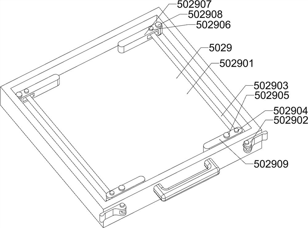 Opposite-grinding type four-leg heat-insulating brick burr treatment device