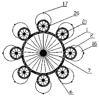 Airflow type dust prevention device and dust prevention method used for tipping paper printing production line