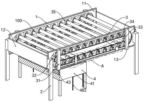 LED lamp tube power-on detection device and detection method