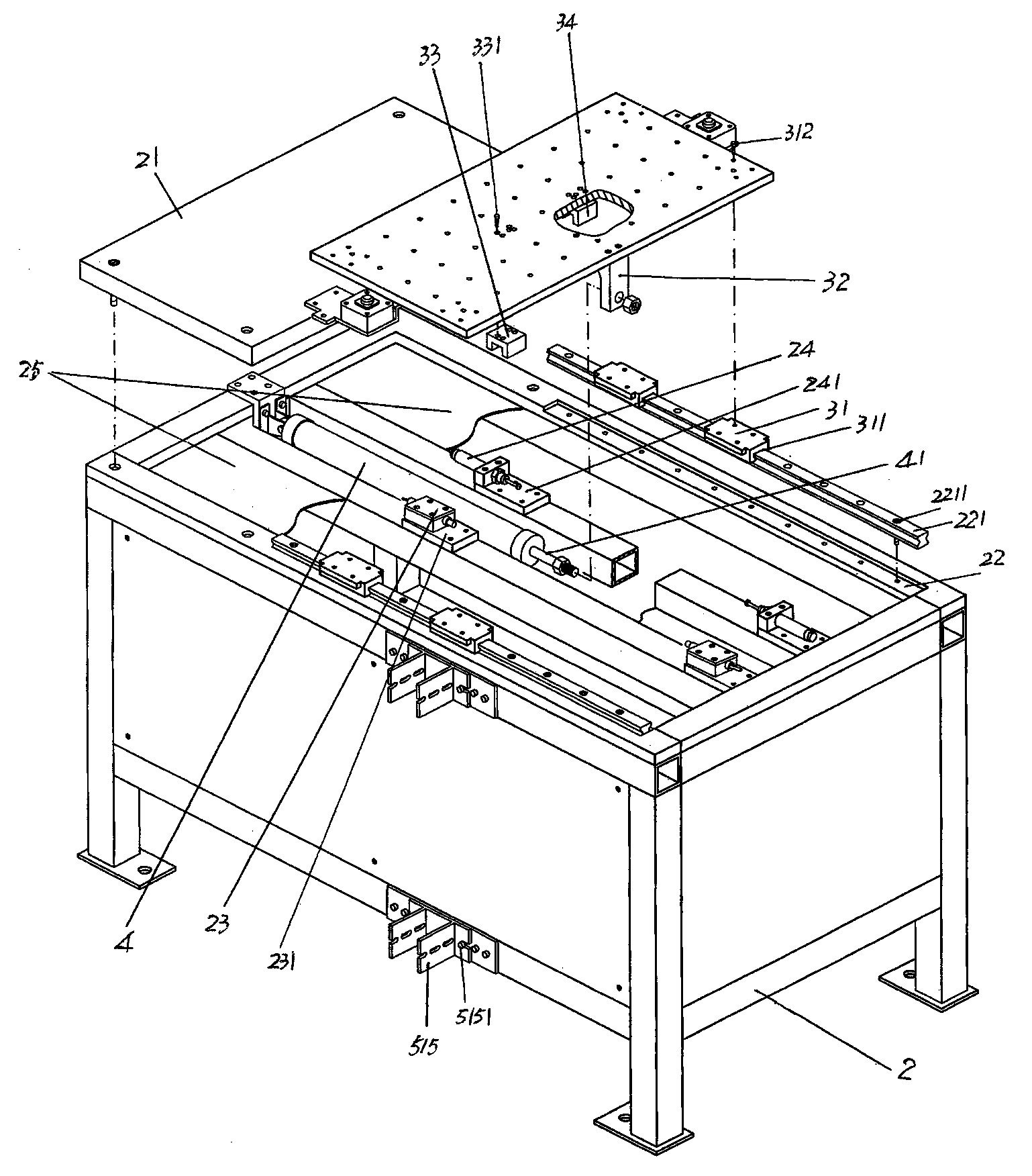 Workpiece clamping worktable structure matched with welding robot