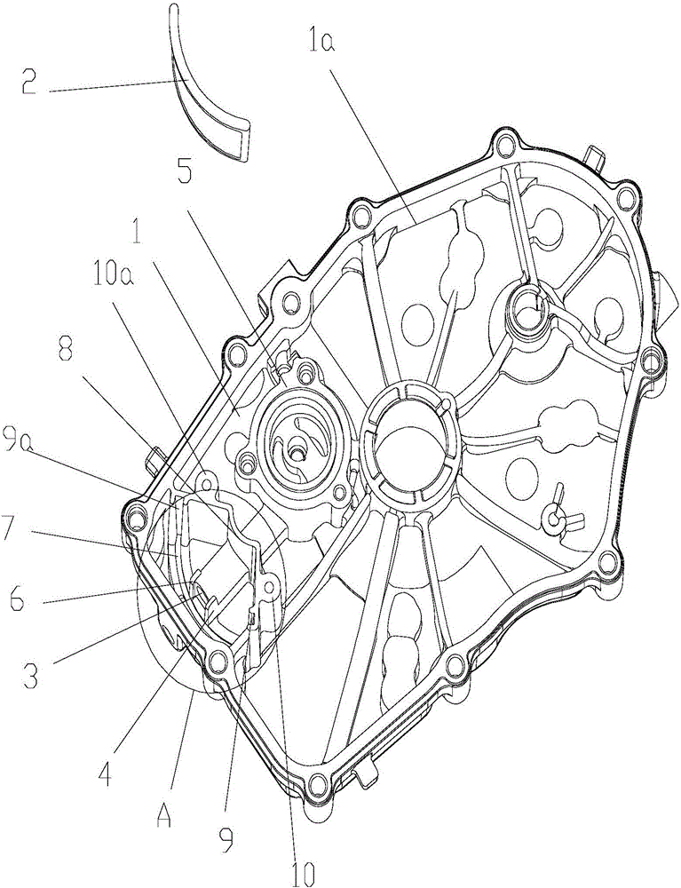 Engine pressure lubricating system and engine with same