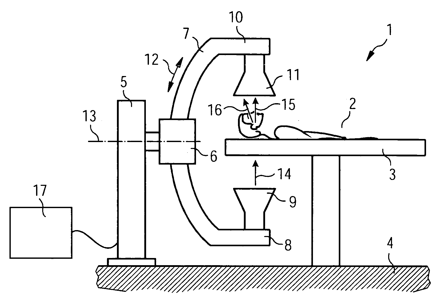 Device and method for x-ray scatter correction in computer tomography