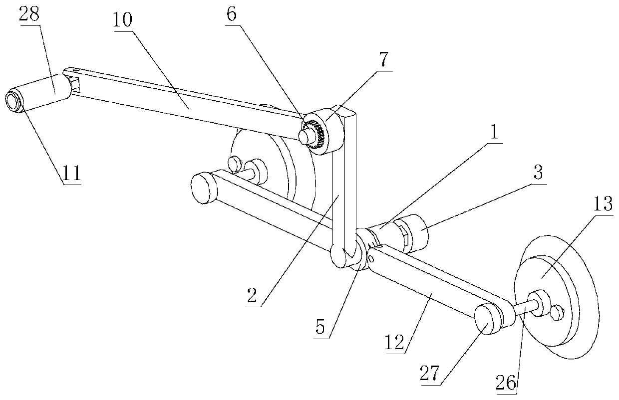 Suction cup universal handcart crank