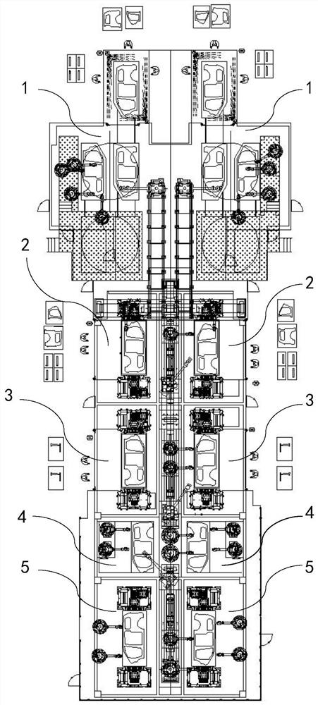 Side wall welding flexible production line