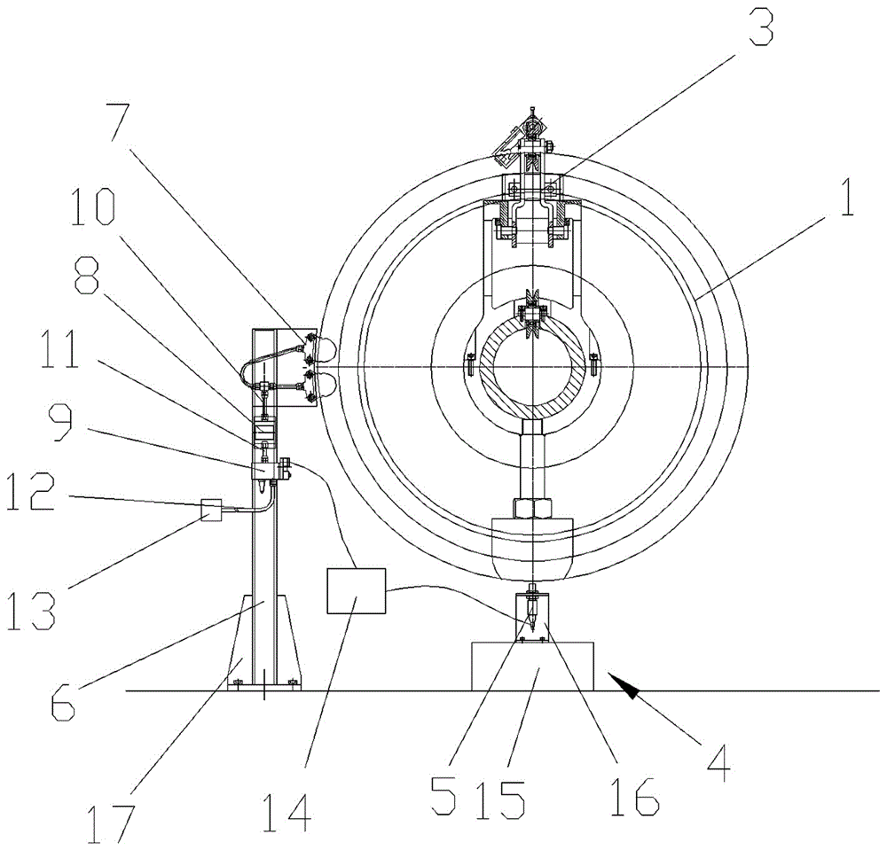 Tension detection control device for center-based stranding machine