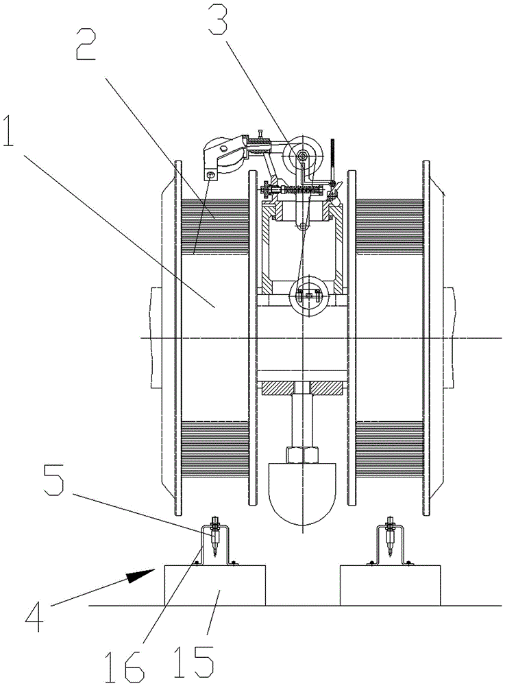 Tension detection control device for center-based stranding machine