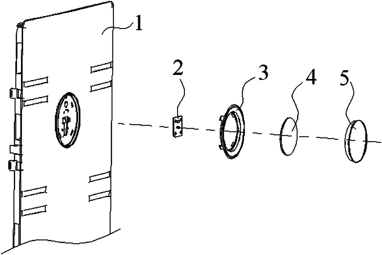 Decorative lamp installation structure and refrigerator