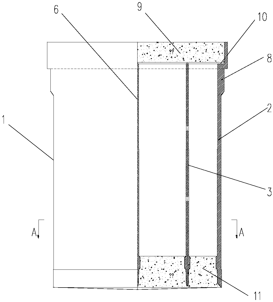 Annular open caisson structure