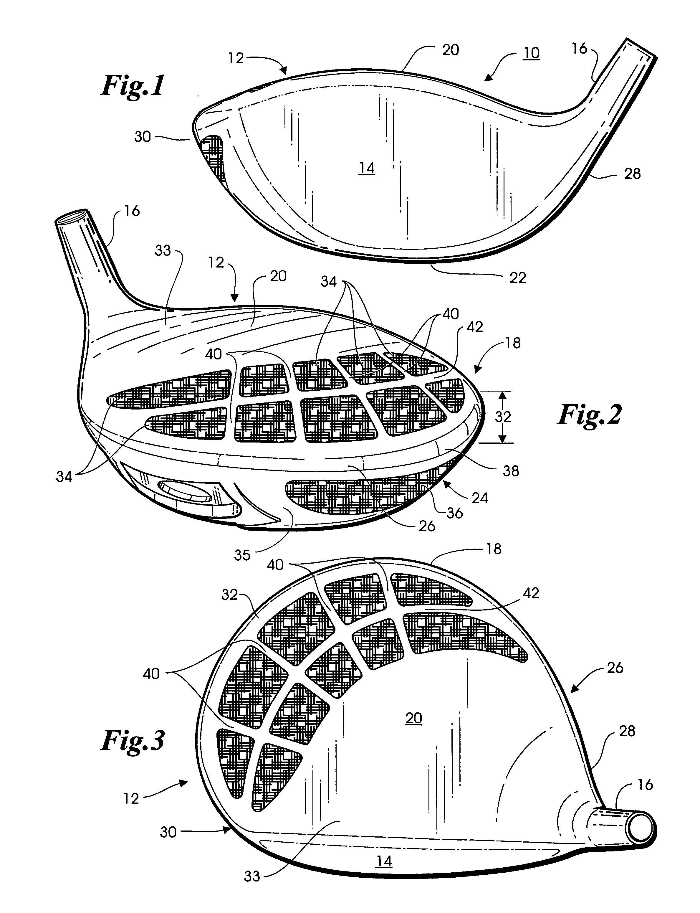 Metal-organic composite golf club head