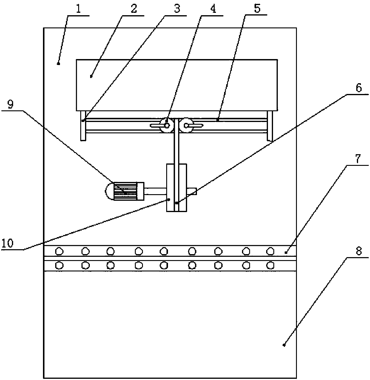 Efficient feeding system for automobile radiator flow guide plates