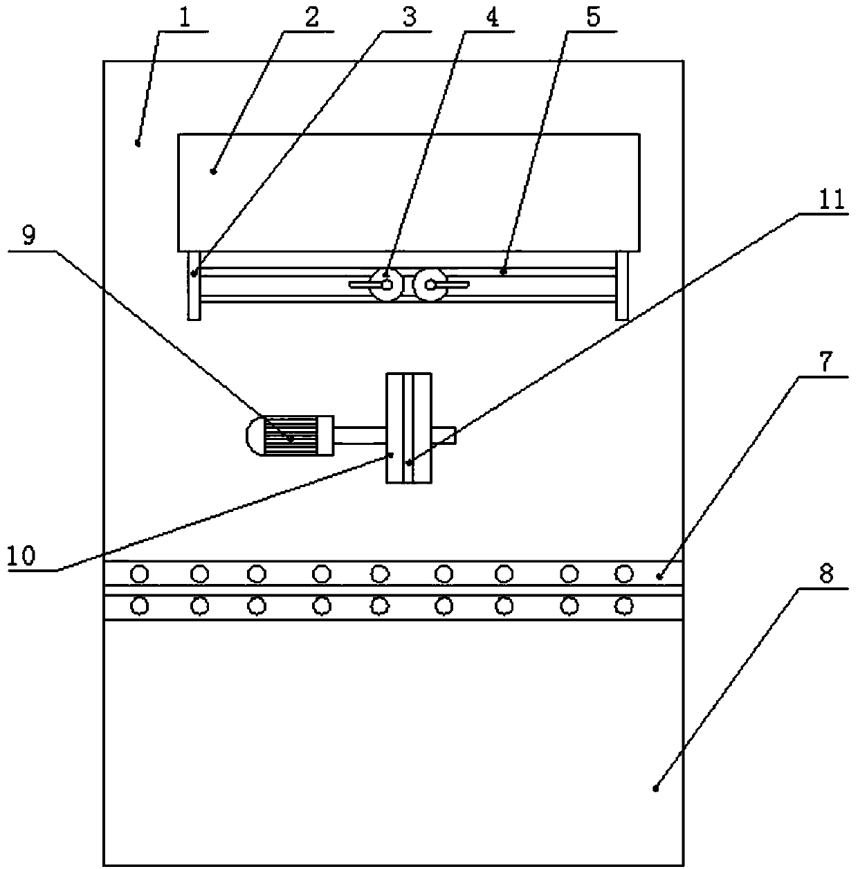 Efficient feeding system for automobile radiator flow guide plates