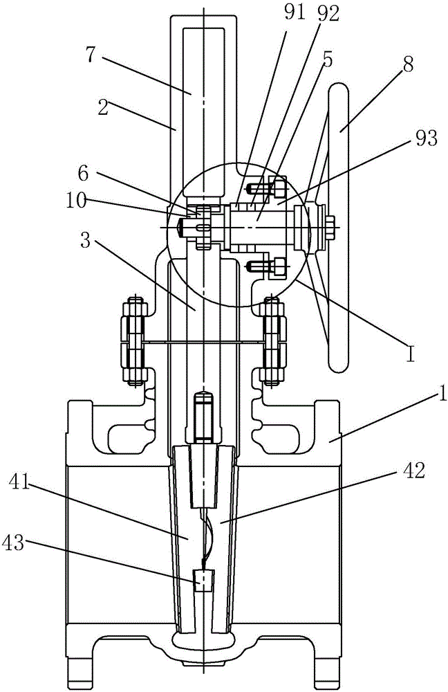 Emergent opening/closing gate valve