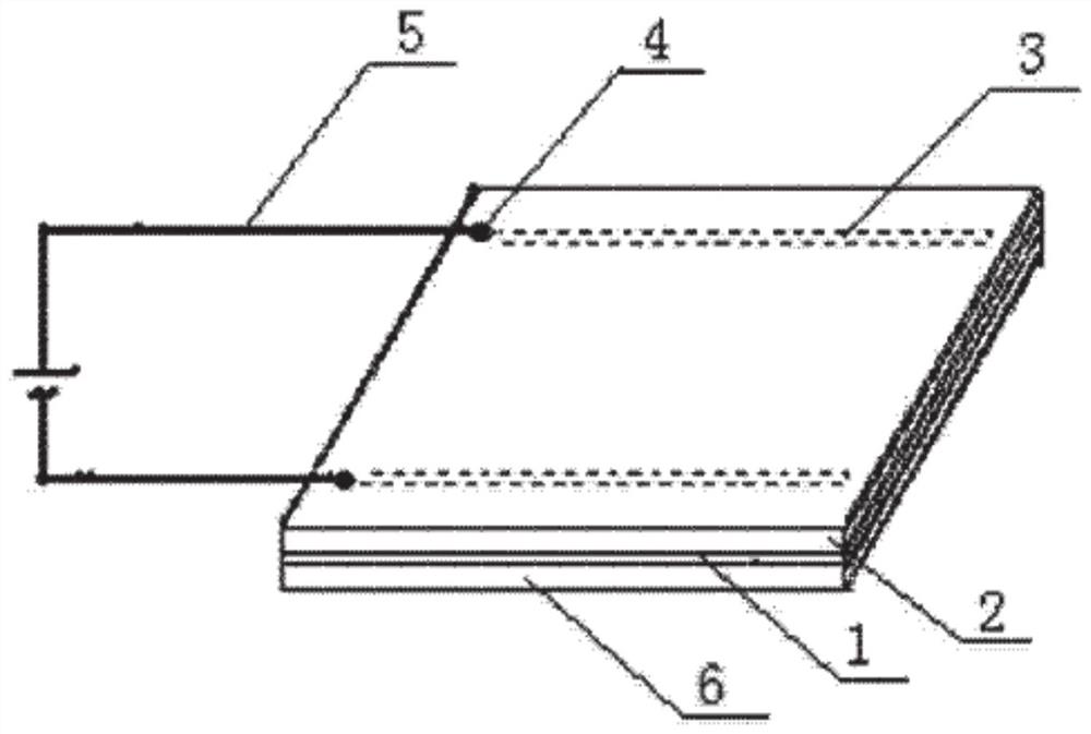 Benzoxazine resin-based high-power carbon crystal electric heating plate as well as preparation method and application thereof