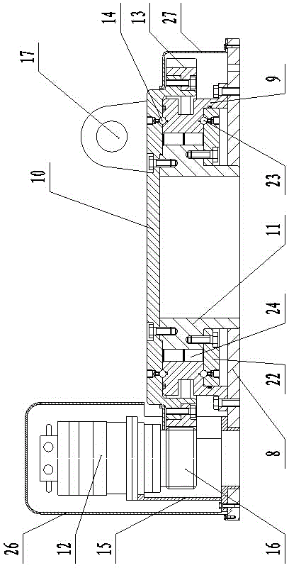 Fork truck transport machine in coal mine tunnel