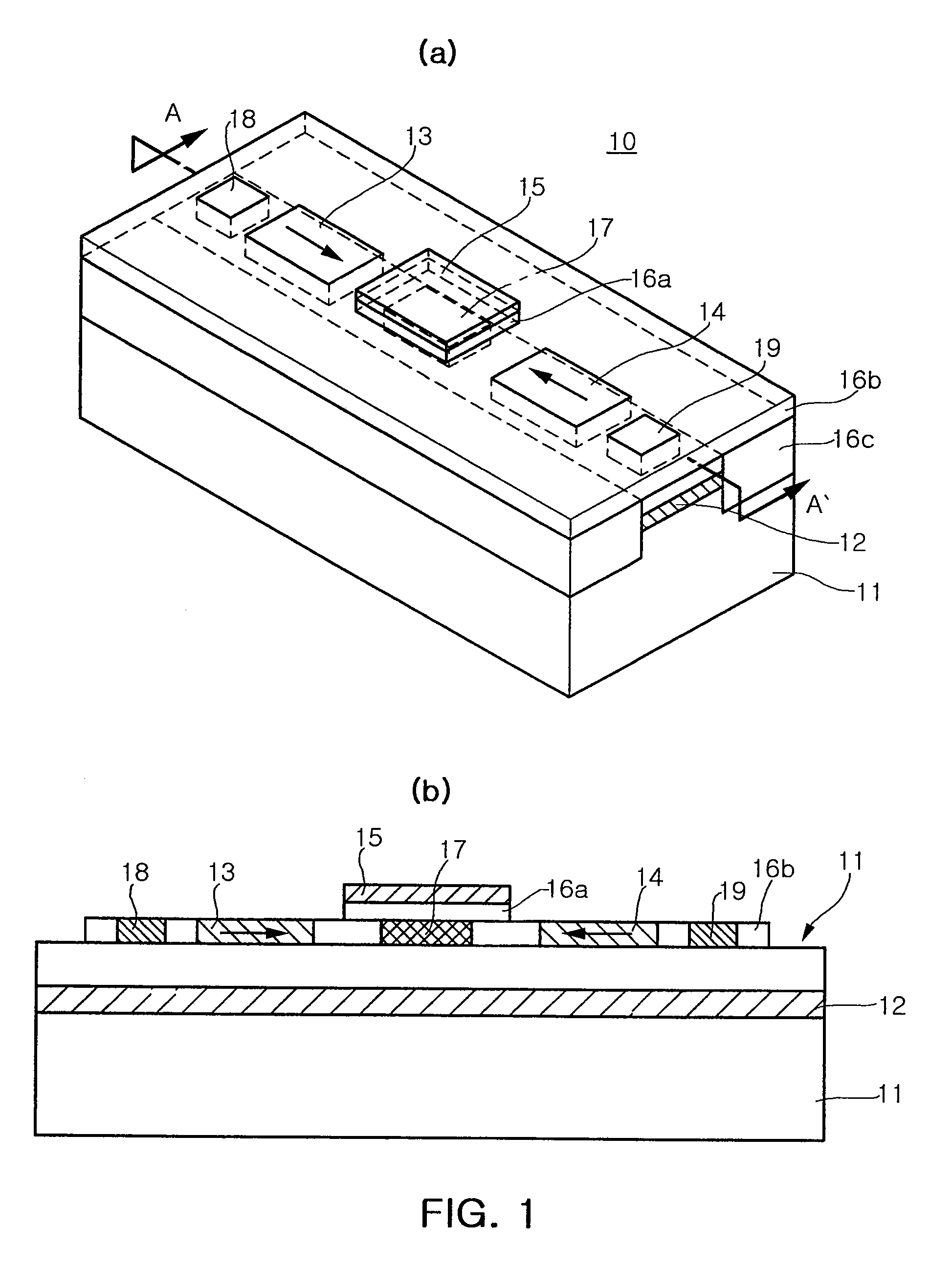 Spin transistor using stray magnetic field