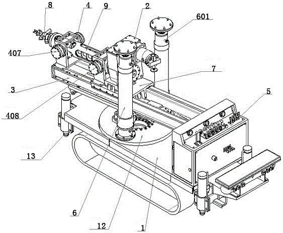 Drilling equipment for large-aperture drilling construction in coal seams