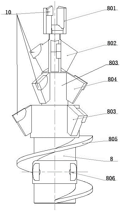 Drilling equipment for large-aperture drilling construction in coal seams