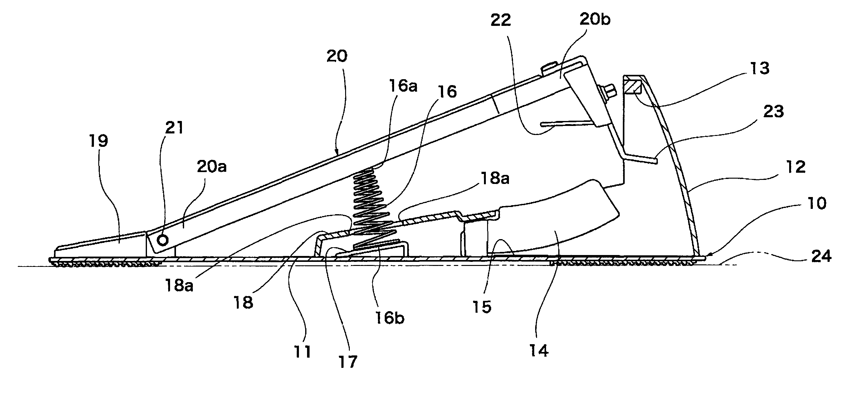 Pedal device for electronic percussion instrument