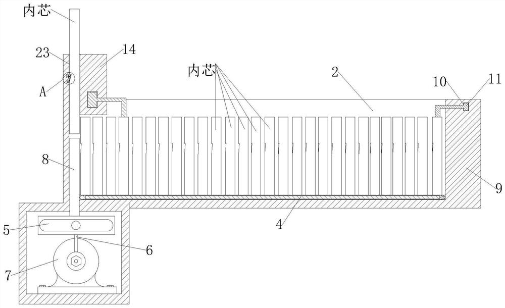 Method for stacking inner cores convenient to take for battery production line