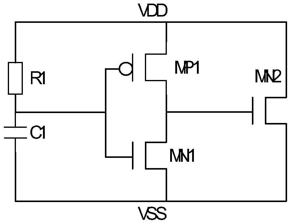 Electrostatic discharge clamping circuit and multi-point synchronous static discharge method