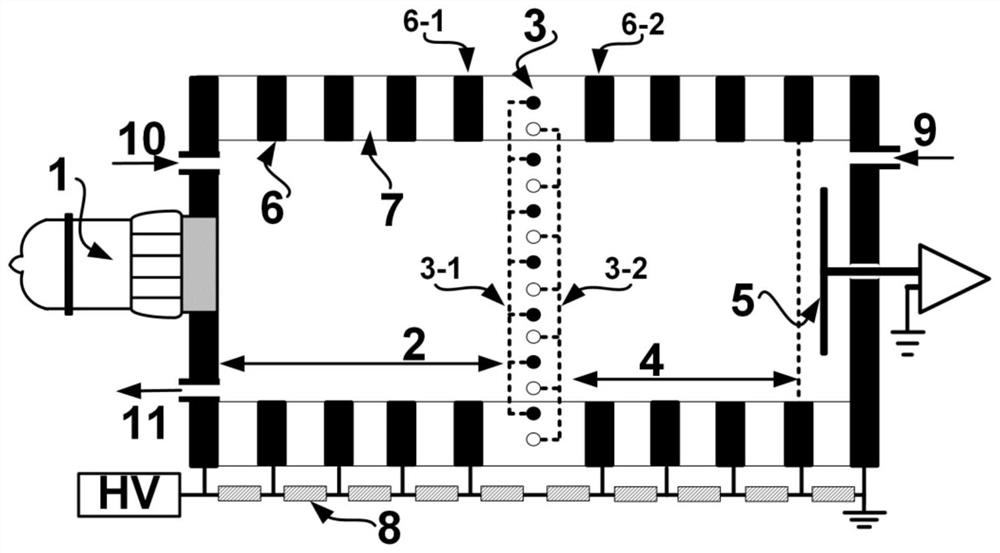 Ion gate control method for automatically enriching ions