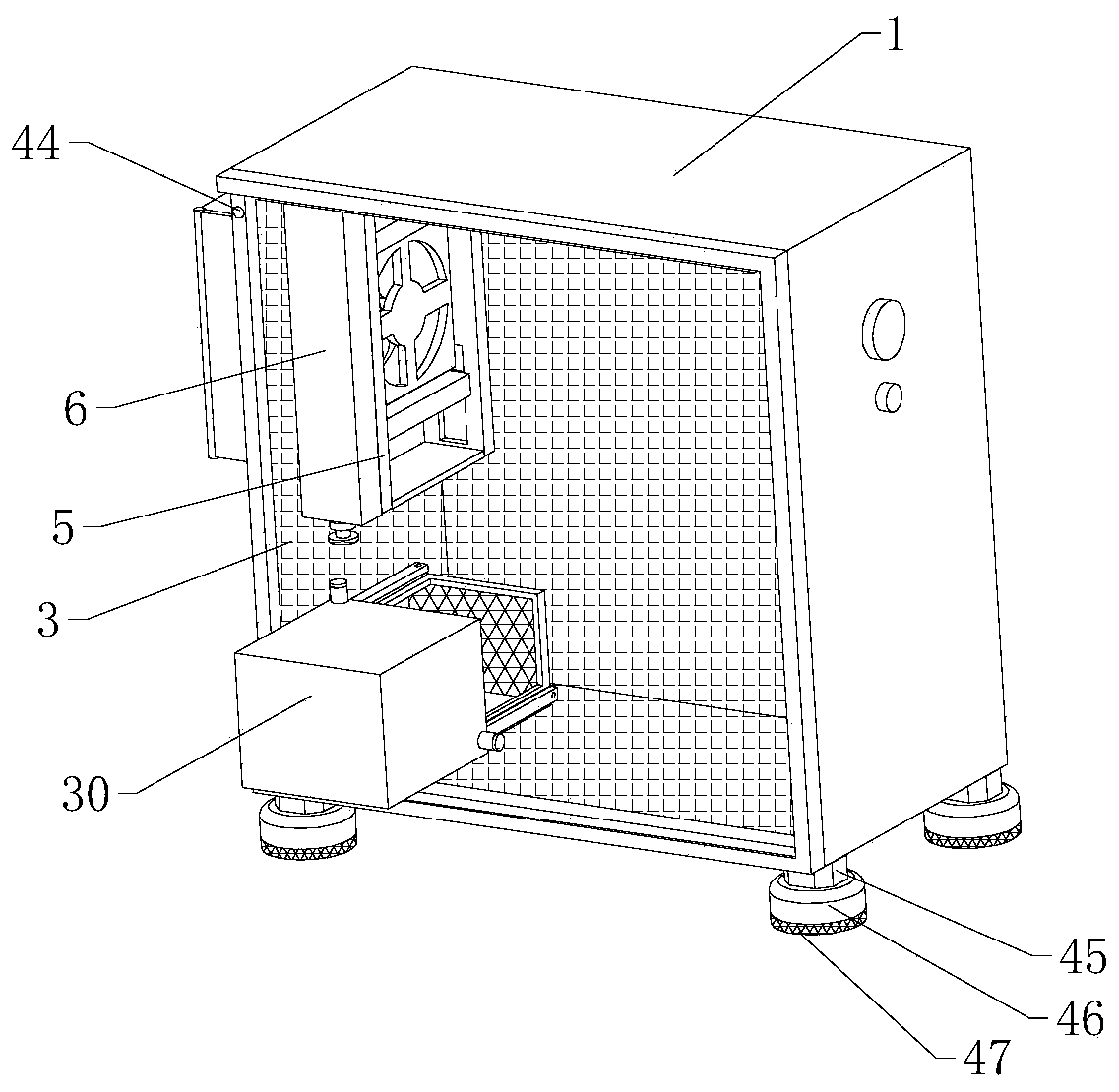 Computer case protection and noise reduction device