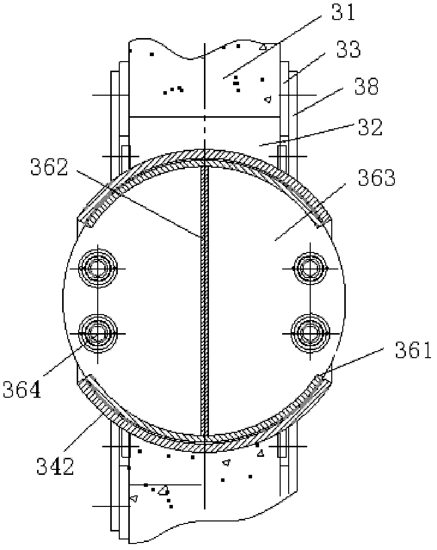 Three-level type automatic ammunition-filling ammunition-pressing production line